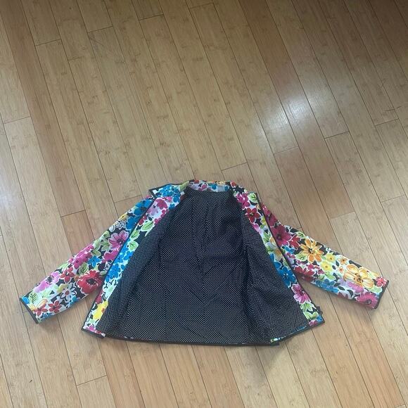Laura Ashley Colorful Spring Jacket Sz. PM - Picture 5 of 7